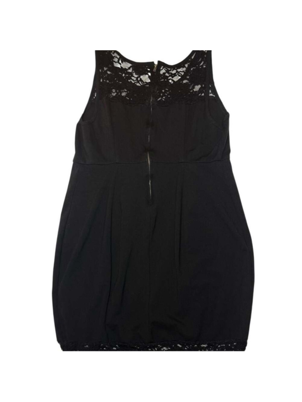 Torrid Black Lace Trim Sleeveless Sheath Bubble Dress Size 14 - Picture 3 of 10